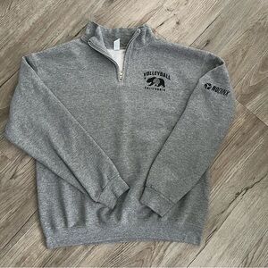Gildan Gray Quarter-Zip Sweatshirt